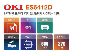 소형프린터렌탈 OKI ES6412 (정품,임대,대여)