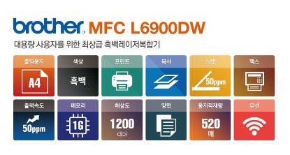 소형복합기렌탈 MFC- L6900DW (정품,임대,대여)